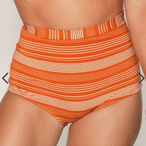 Olea High Waist Bikini Bottom - Apricot